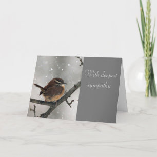 Wren sympathy card