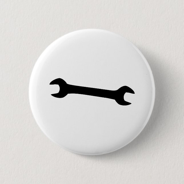 Wrench 6 Cm Round Badge (Front)