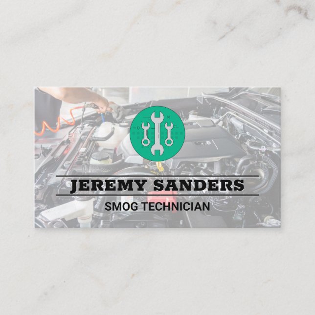 Wrench | Auto Services | Engine Bay Business Card (Front)