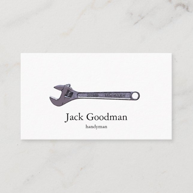 wrench business card (Front)