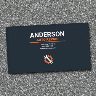 Wrench & Gear - Auto Repair Business Card