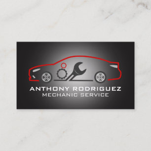 Wrench Gears Auto Logo   Car Services Business Card