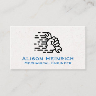 Wrench in Hand Logo Business Card