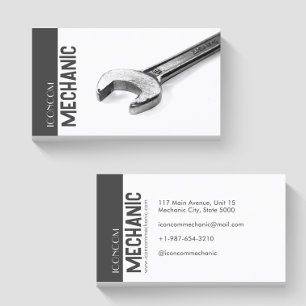 Wrench Mechanic Business Card
