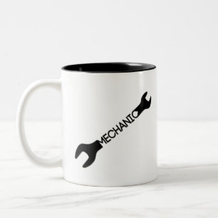 Wrench Mechanic Two-Tone Coffee Mug