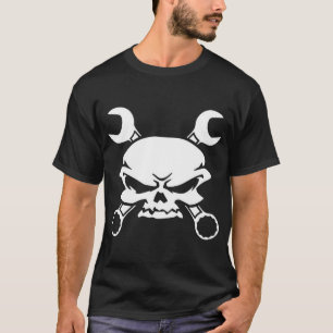 wrench pirate skull T-Shirt