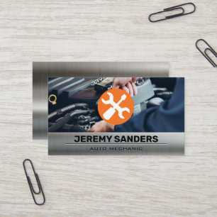 Wrench Screw Driver   Mechanic Working Business Card