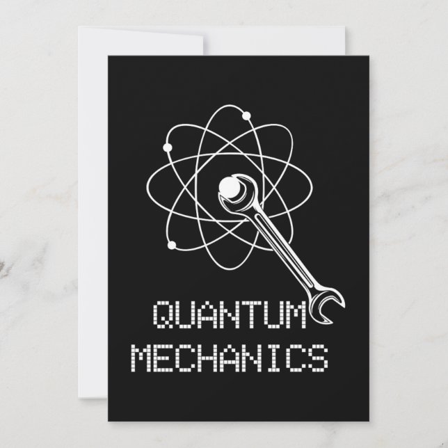 Wrench Screwdriver Workshop Garage Auto Mechanic G Invitation (Front)