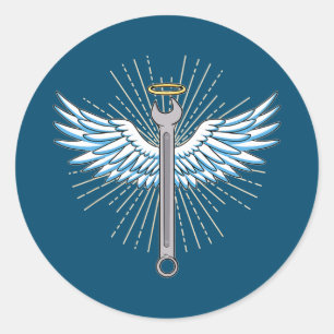 Wrench Tool  Classic Round Sticker