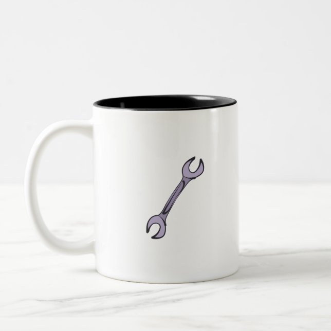 Wrench Two-Tone Coffee Mug (Left)