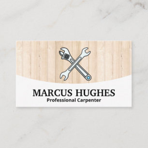 Wrenches   Hardwood Panels Business Card