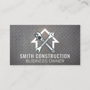 Wrenches   Home   Metallic Background Business Card