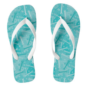 Wrenches, Nuts and Bolts Flip Flops