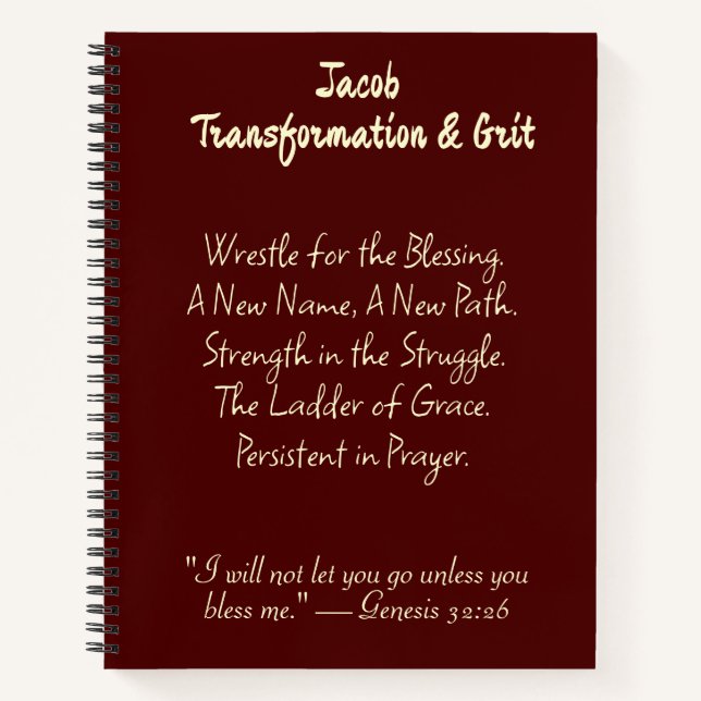 Wrestle for the Blessing" Christian Prayer Journal (Front)