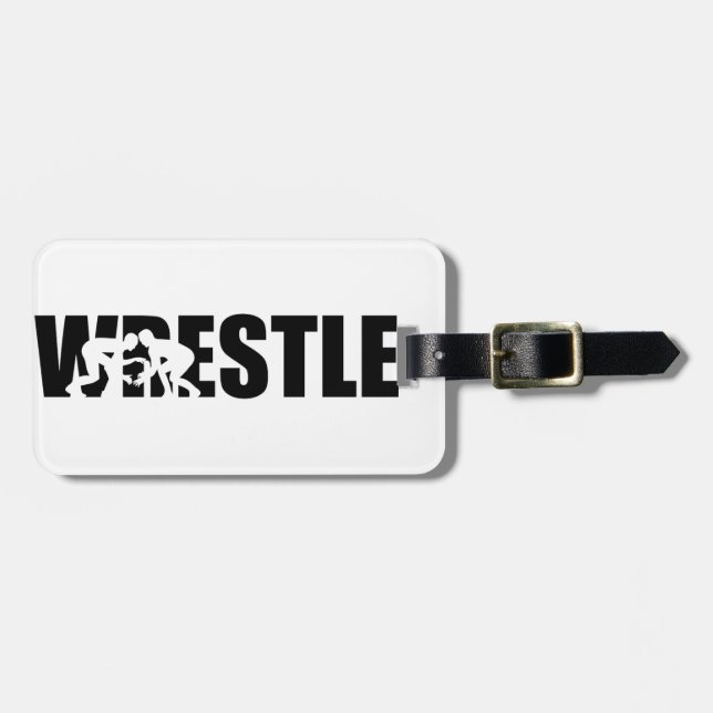 Wrestle Luggage Tag (Front Horizontal)