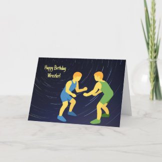 WRESTLER BIRTHDAY CARD