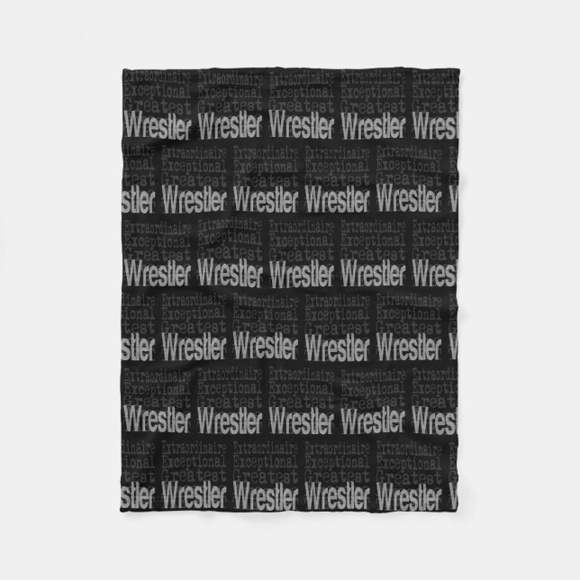Wrestler Extraordinaire Fleece Blanket (Front)