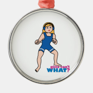 Wrestler - Light/Blonde Metal Tree Decoration