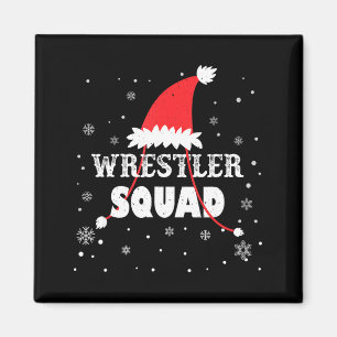 Wrestler Squad Christmas Wrestling Matching Xmas  Magnet