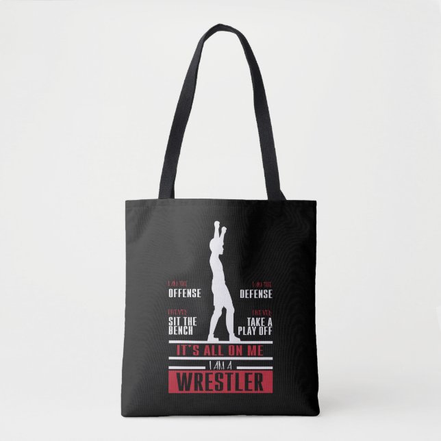 Wrestler Wrestling Cute Gift For Wrestler Tote Bag (Front)