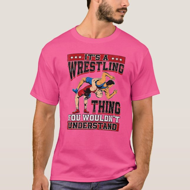 Wrestler Wrestling  Pro Wrestler  Idea Boys Mens T-Shirt (Front)