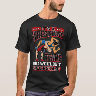 Wrestler Wrestling Pro Wrestler Idea Boys Mens T-Shirt