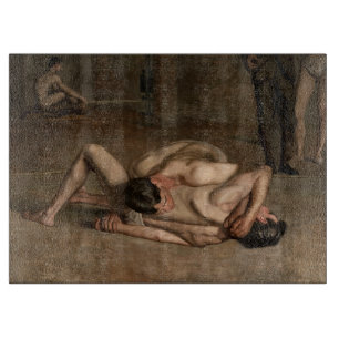 Wrestlers (by Thomas Eakins) Cutting Board