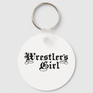 Wrestler's Girl Key Ring