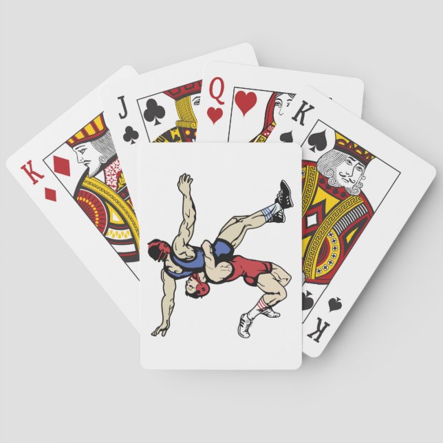 Wrestlers Playing Cards (Back)