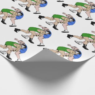 Wrestlers Wrapping Paper