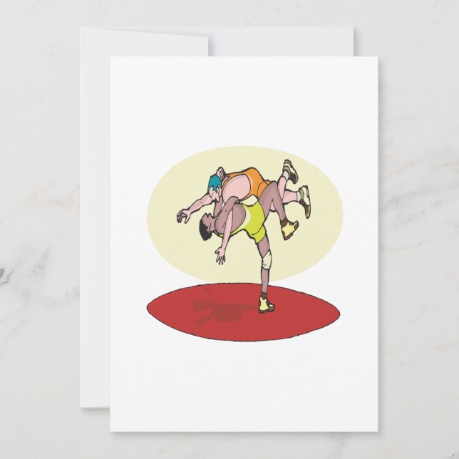 Wrestling 3 invitation (Front)