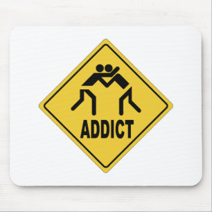 Wrestling Addict Mouse Mat