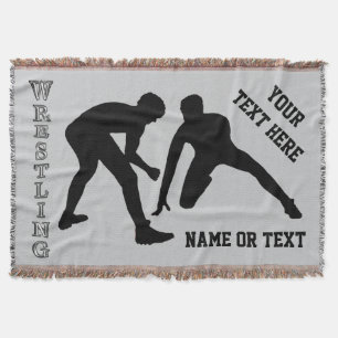 Wrestling Blanket with Your COLORS and Your TEXT