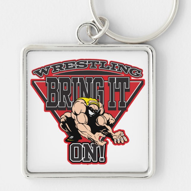 Wrestling Bring It On Key Ring (Front)