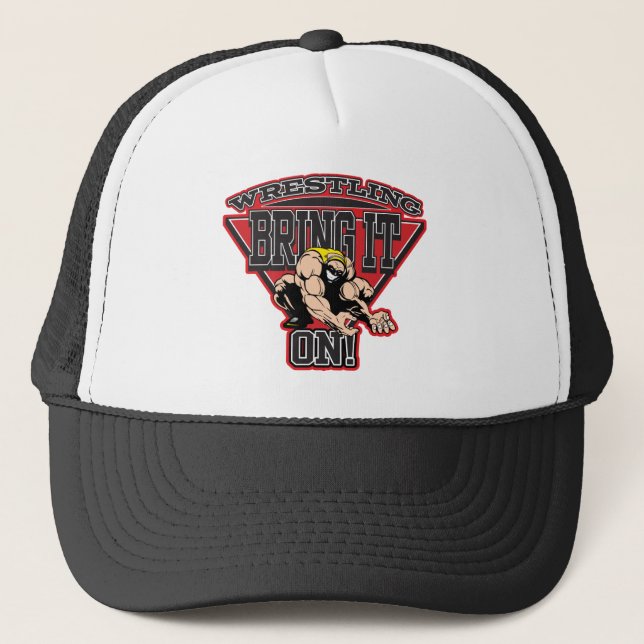 Wrestling Bring It On Trucker Hat (Front)