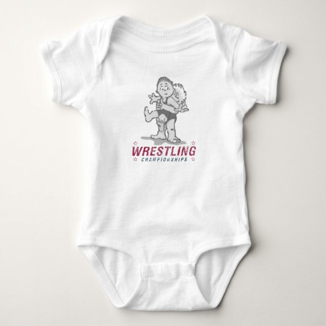 Wrestling Championships Baby Bodysuit (Front)