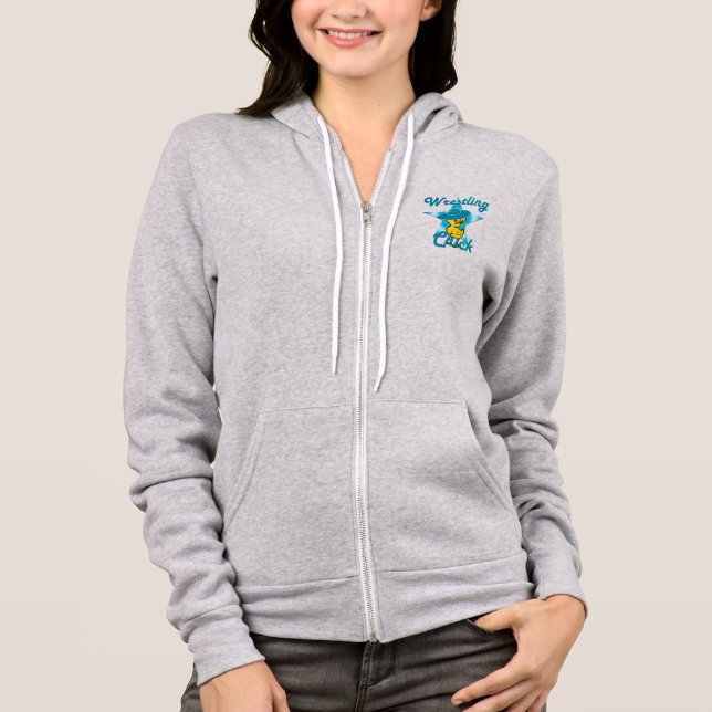 Wrestling Chick #7 Hoodie (Front)