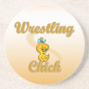 Wrestling Chick Coaster