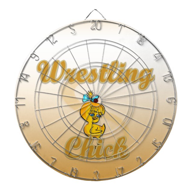 Wrestling Chick Dartboard (Front)
