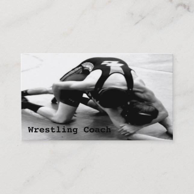 Wrestling Coach Business Card (Front)