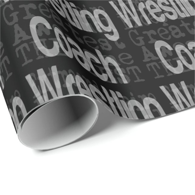 Wrestling Coach Extraordinaire Wrapping Paper (Roll Corner)