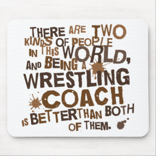 Wrestling Coach Gift Mouse Mat