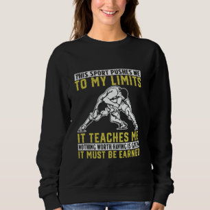 Wrestling Coach Wrestler Funny Grappling Athlete S Sweatshirt