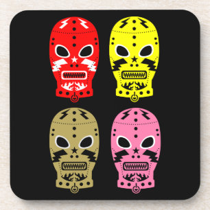 Wrestling Contest Masks Coaster