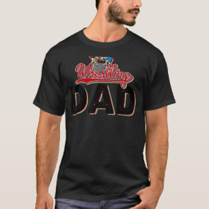 Wrestling Dad Retro Vintage Fathers Day Sport T-Shirt