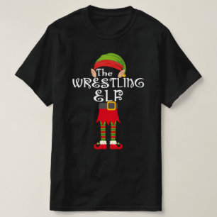 wrestling elf family matching christmas T-Shirt