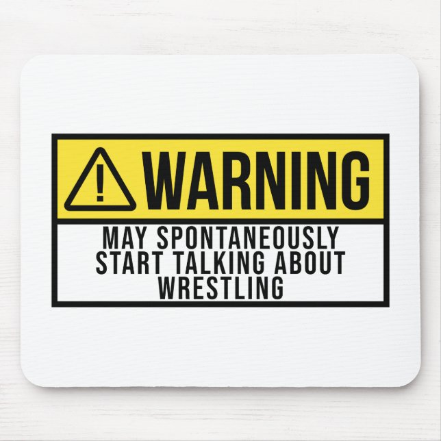 Wrestling Gift - Wrestler Lover Mouse Mat (Front)