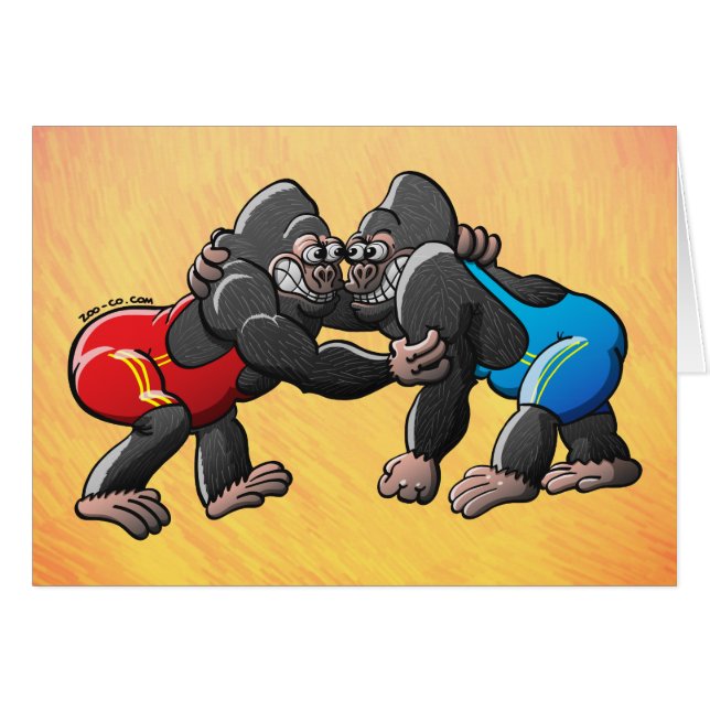 Wrestling Gorillas (Front Horizontal)