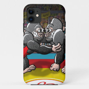 Wrestling Gorillas iPhone 11 Case