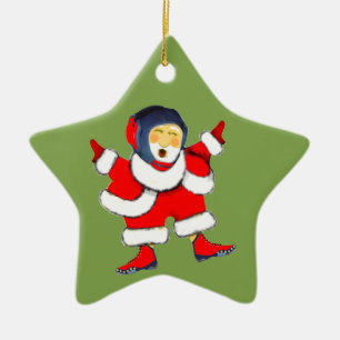 Wrestling Holiday Gift Ceramic Tree Decoration